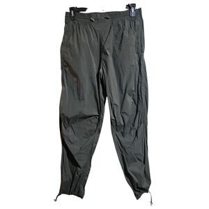 EUC Abercrombie Women's YPB Jogger Pants Green Pull On L Adjustable Lightweight